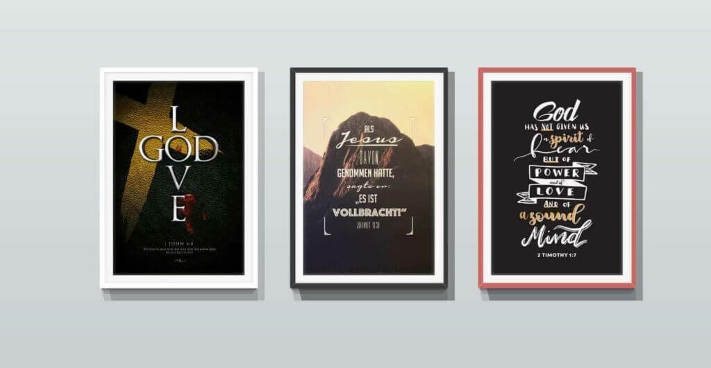 Christliche Poster und Bilder von JSIGN