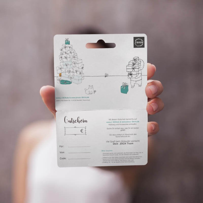 Gutscheine 2 JSIGN Gutschein für christliche Geschenke